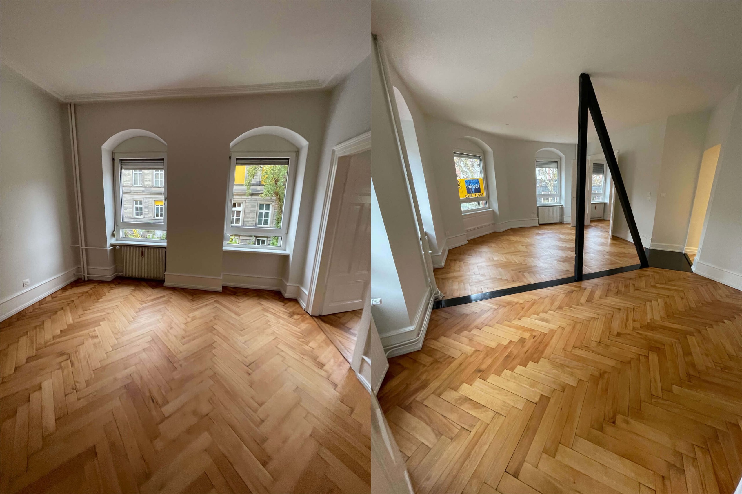 Rénovation de 3 appartements dans un immeuble à Strasbourg